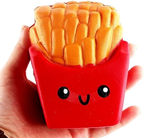 Holywin Squeeze Squishies Toys,French Fries Cream Scented Squeeze 6 Second Slow Rising Toy (12CM ) Stress Relief Toy, Sensory Toys,Anti Stress Toy