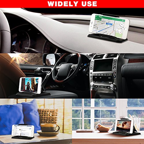 Universal Cell Phone Holder for Car - FITFORT Dashboard Car Phone Mount Stand Mounting in Pixel Vehicle GPS Holder Compatible with Phone XS X 8 7 Plus Samsung Galaxy Note 9 8 and 3-7 Inch Smartphone