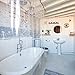 Kent & West PEVA Shower Curtain Liner - USA Made, PVC Free, Clear, Durable 9 Gauge, Bottom Magnets, 72