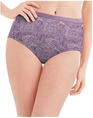 By Hanes Women's Lace Effects Brief Panties 6-Pack