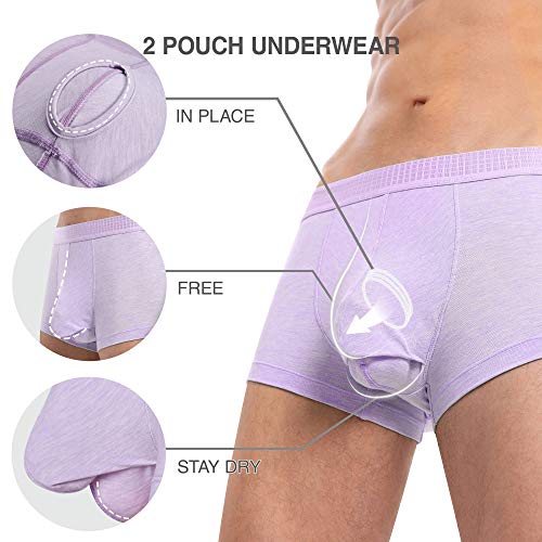 Separatec Men’s Dual Pouch Underwear Comfortable Ultra Soft Micro Modal