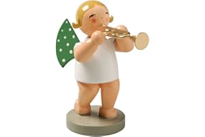 Wendt & Kuhn Blonde Hand Painted Grunhainichen Angel Trumpet Figurine