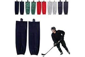 Reroon Hockey Socks for Practice, Multiple Colors Ice Skating Socks for Team Training, Senior Adult