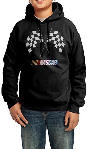 YHTY Youth Boys/Girls Hooded Sweatshirt Nascar Black Size M