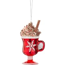 Amazon.com: The Bridge Collection Sparkly Glass Hot Cocoa Mug ...