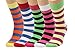 Look My Socks Mens Luxury Fashion Fun Socks Soft and Comfortable 5-pair Cotton Casual (Multicolor)