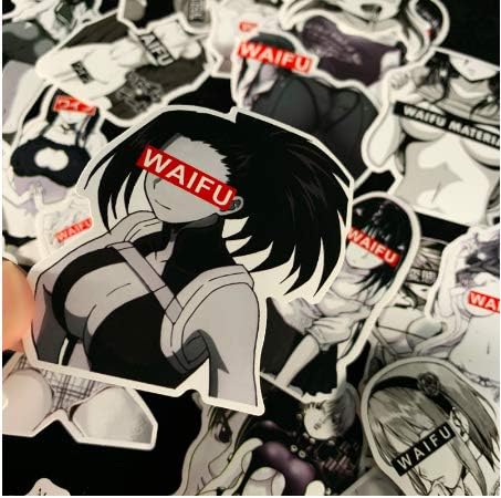 30pcs Waifu Material Vinyl Decal Sticker Suitcase Laptop Car Truck Anime Hentai Mang Waterproof Car Styling