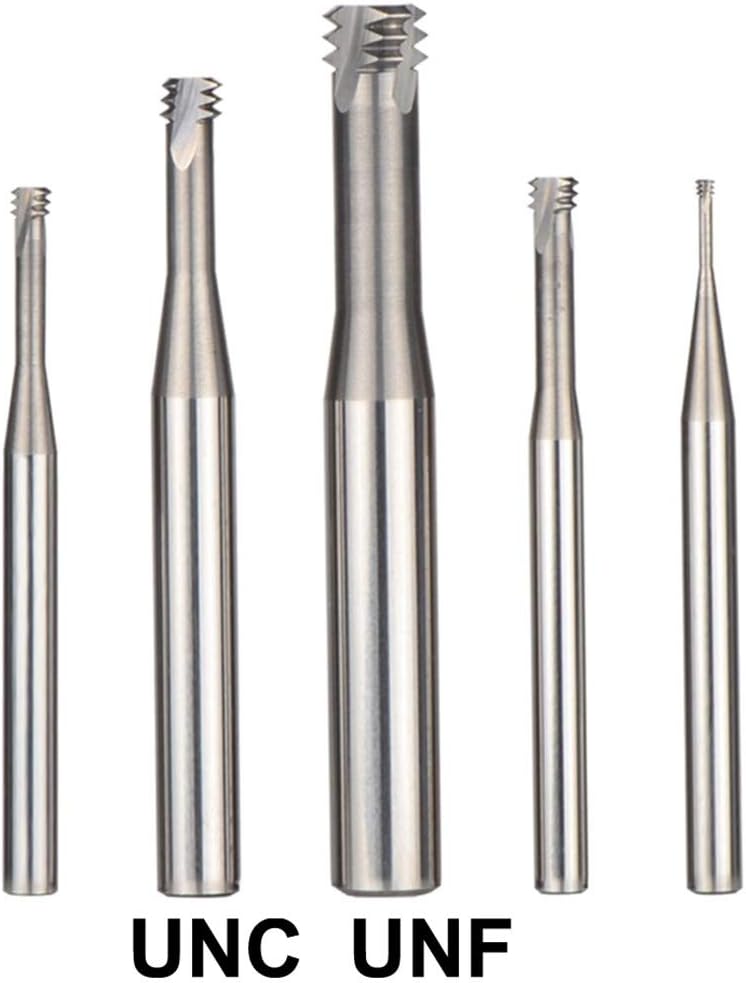 Amazon Com 1pc Unc Unf Thread End Mill Carbide Alloy 3 Tooth Uncoated Thread End Mills Cnc Threading Milling Cutter Tool For Un Thread Unc1 4 None Home Improvement