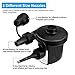 iPstyle Electric Air Pump for Inflatables, Portable Quick-Fill Air Mattress Pump with 3 Nozzles, Perfect Inflator/Deflator Pumps 110V AC/12V DC for Air Mattress Beds, Boats, Swimming Ring (Home Car)