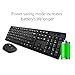UHURU Wireless Keyboard and Mouse 2.4GHz Compact Slim with Full Size Keyboard Mouse Combo for Windows 10 / 8 / 7 / Vista / XP, Notebook, Laptop, Smart TV