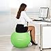 Trideer Exercise Ball (45-85cm) Extra Thick Yoga Ball Chair, Anti-Burst Heavy Duty Stability Ball Supports 2200lbs, Birthing Ball with Quick Pump (Office & Home & Gym)