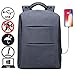 17.3 inch laptop backpack, Anti Theft Business Travel Laptop Backpack for Men and Women with USB Charging Port, Water Resistant Durable College High School Backpack Fits 15.6 inch Computer, Blue.
