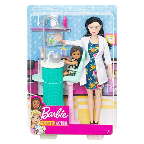 Barbie Dentist Doll & Playset, Black Hair