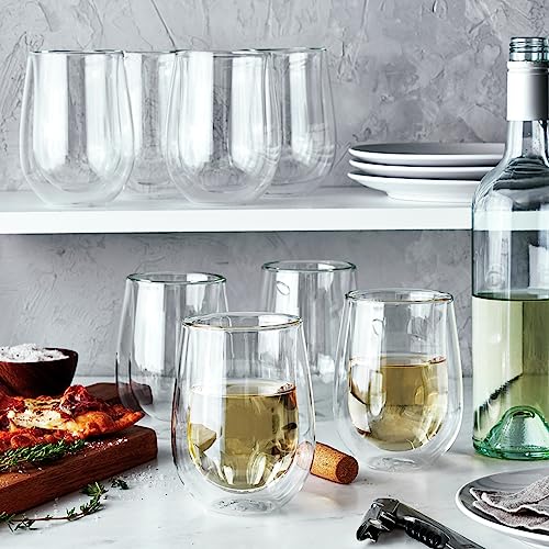 ZWILLING J.A. Henckels DoubleWall Stemless White Wine Glass Set, 10 fl. oz Pricepulse