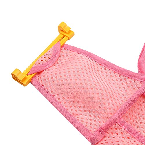 Baby Bath Net Antiskid Hammock Newborn Bath Support Mesh Seat for Bathtub (Color : Pink) - Thumbnail 6