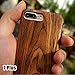 NeWisdom iPhone 8Plus 7Plus Case Wood [Nature Series] Unique Slim Soft Rubberized Wood Cover [ Thin Wood Layer Over Rubber ] Case for Apple iPhone 8Plus iPhone 7Plus– Sandalwood