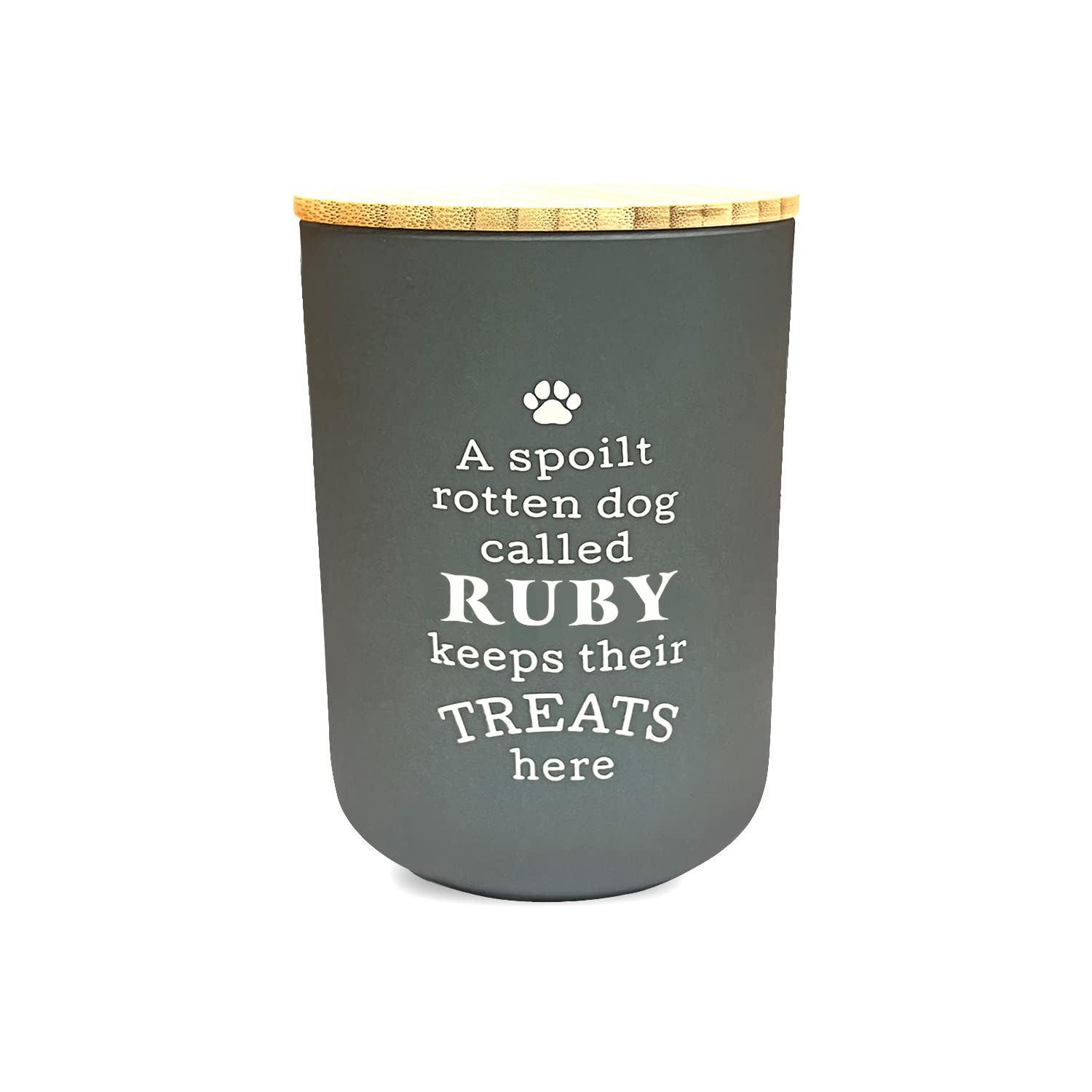 History & Heraldry Personalised Dog Treat Jar - Ruby