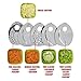 KitchenPRO 2 in 1 Elite Frozen Healthy Dessert Maker and Salad Shooter Electric Slicer Shredder 5 blades