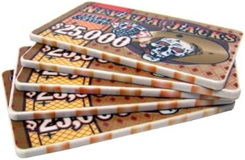 Amazon Co Jp Brybellyホールディングスpcb 2508f 5 25 000ドルネバダジャック40グラムのセラミックポーカープラーク スポーツ アウトドア