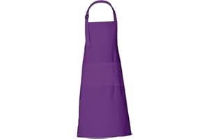 RAJRANG 100% Cotton Cooking Apron with 3 Pockets Kitchen Chef BBQ Adjustable Bib Aprons for Women Men
