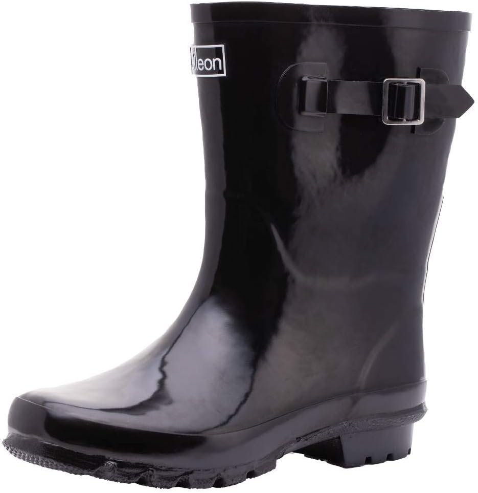 Jileon Half Height Wellington Boots for Women -Wide in Foot (EEE) and Ankle- Durable Boots for All Weathers - 4 Designs