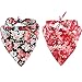 2 Pack Dog Bandanas Triangle Bibs Scarf Accessories Japanese Style Large