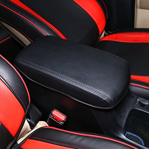 Kust fsx4007w Car Armrest Cover Saver, 1 Piece Black Armrest Cover Fit for Toyota Rav4 2014 2015 2016 Central Console Armrest Box