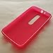 J&D Case Compatible for Moto G (3rd Gen) Case, [Drop Protection] [Slim Cushion] Shock Resistant Protective TPU Slim Case for Motorola Moto G (3rd Generation, 2015 Released) Bumper Case - Red