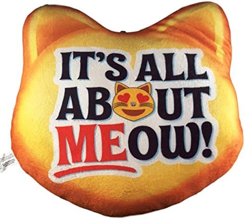Soft Plush Emoticons Emoji Throw Pillow (Its All About Meow)