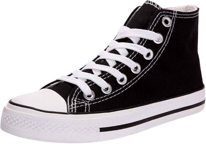 Amazon Com Canvas Sneaker Lace Up Fashion Shoes High Top Casual