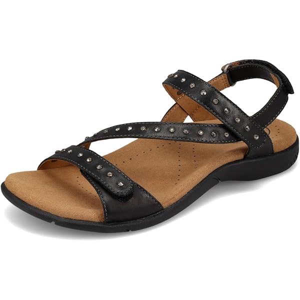 Amazon.com | Taos Footwear Women's Trophy 2 Black Sandal 6 (M) US