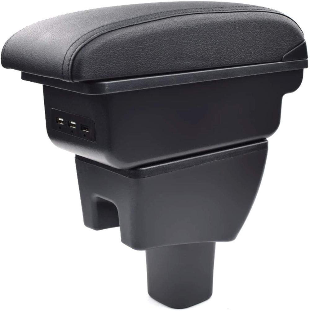 ZHAOHAOSC,For Toyota Wigo car armrest box leather arm rest abs storage box decoration accessories car-styling center central console