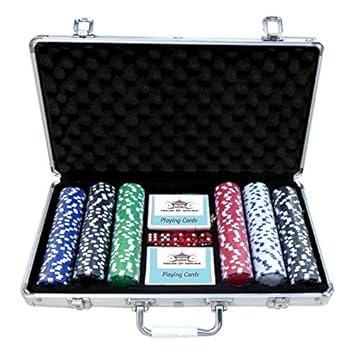 HOW (HOUSE OF WISHES) with Device Game of 300 Chips Poker Set in Aluminium Case Safe Pack