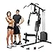 Marcy 120 Lb. Single Stack Home Gym with Pulley, Press Arm, Leg Developer Multifunctional Workout Station for Weightlifting and Body Building MKM-1101thumb 1