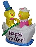 5 ft. Airblown Happy Easter Chicks Inflatable - Yard Decoration