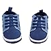 DZT1968® Unisex Baby Soft Sole Cloth Shoes Socks Prewalker For Spring Summer Fall (0~6 Months, Dark Blue)