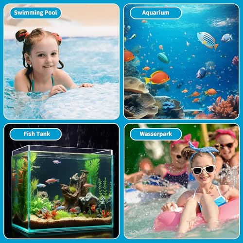 DUBUOZA Filter Balls, 1300 g Reusable Pool Filter Ball with Laundry Net, Can Replace 45 kg Sand Filtration Aquarium, Pool Filters Accessories