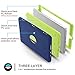 iPad 6th Generation Case, iPhone 9.7 Case 2017/2018, DUEDUE 3 in 1 Heavy Duty Rugged Shockproof Full Body Protective Anti Slip Cases for New iPad 9.7 inch 5th/6th Generation, Navy Blue/Green