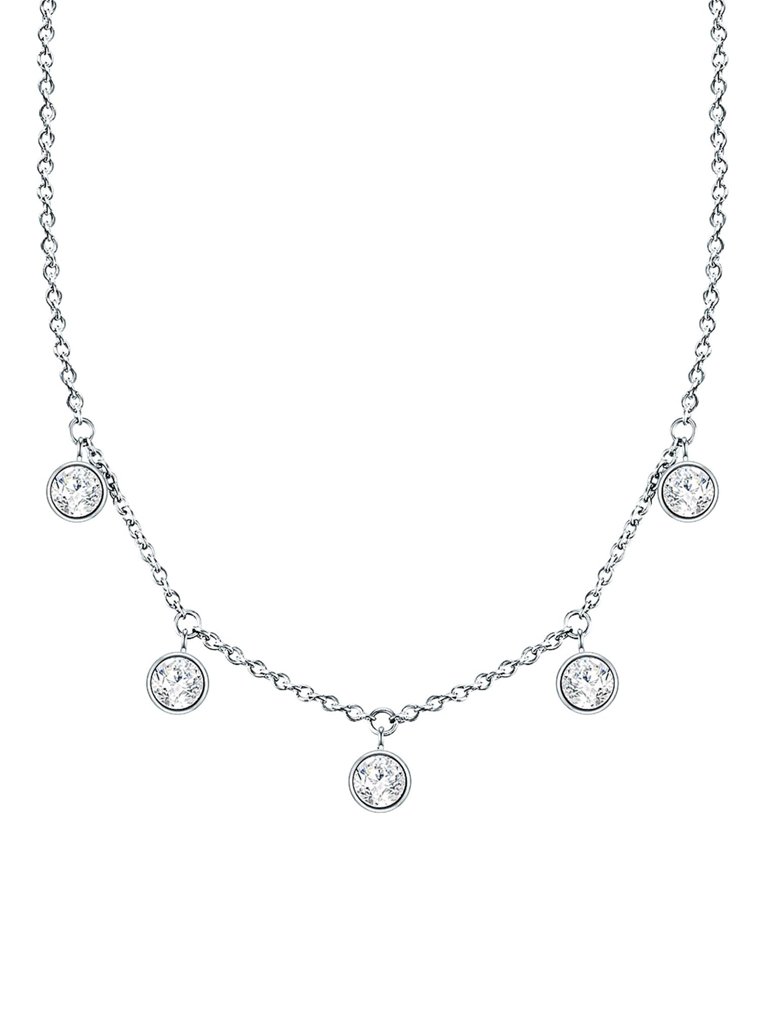 Soul Club Female Stainless Steel Zirconia Anchor Chain