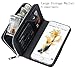 iPhone 6 Plus Wallet Case, Hynice iPhone 6 Plus Wallet Purse Case Leather Zipper Case with credit card slots and Magnetic Detachable Slim Cover for iPhone 6 Plus 5.5