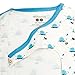 Babysoy Organic Cotton Pattern Kimono Bundler Gown (Whale 0-3 Months)