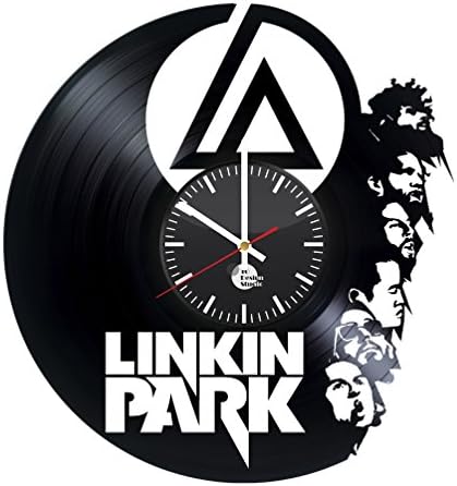 Linkin Park Music Band Vinyl Record Wall Clock - Get unique office wall decor - Gift ideas for men, boys and girls – American Rock Band Unique Art - Leave us a feedback and win your custom clock