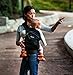 Mo+m Ergonomic Baby Carrier (Black) - Soft Structured Sling w/ Mesh Cooling Vent, Hood & Pockets