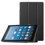 Fintie Slim Shell Case for Amazon Fire HD 8 (Previous Generation - 6th) 2016 release, Super Slim Lightweight Standing Cover with Auto Wake / Sleep, Black