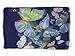 V28 Womens 100% Silk Butterfly Pattern Scarf (Dark Blue)