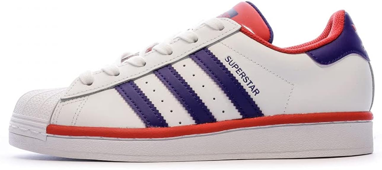 adidas Boys Superstar J Sneaker White, unisex_child