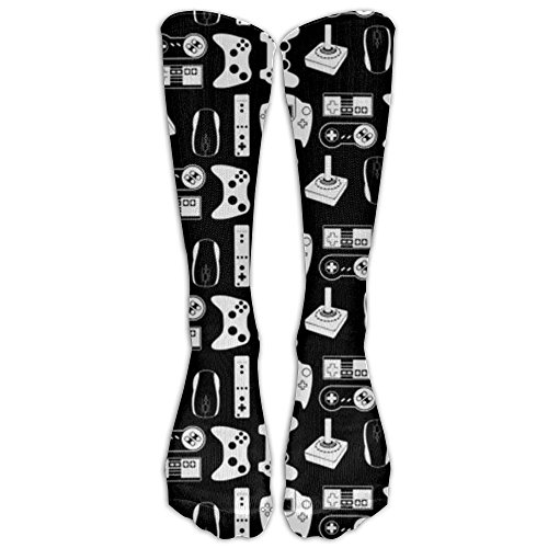 Most Fashion Maker Perfect Gift – Black Video Game Weapon Funny Gamer Stockings Breathable Hiking Socks Classics Socks For Women Teens Girls Unisex