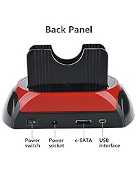 wanlongxin 875j All In 1 2.5 "3.5" Dual Slots USB 2.0 SATA IDE HDD Estación de acoplamiento lector de tarjetas (no es compatible con el disco duro WD IED disco duro)