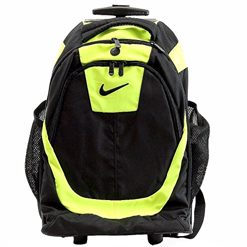 Buy Nike Accessories Rolling Laptop Backpack (Black/Volt (982)) Online
