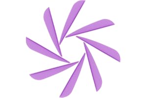 M.SJUMPPER ARCHERY Arrows Vanes Fletches 3 Inch Plastic TPU Fletching for Hunting Targeting Arrow (51 Pack)